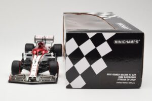Alfa Romeo Racing C39 #7 K. Raikkonen Styrian GP 2020 Minichamps 1:18 110200207 Metaal — afbeelding 6 van 6