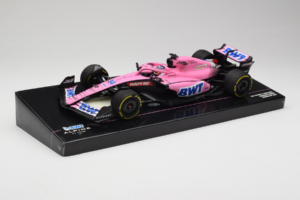Alpine A522 BWT #14 F. Alonso BWT Alpine F1 Team Bahrain Grand Prix 2022 Minichamps 1:18 147220114 Hars — afbeelding 2 van 7