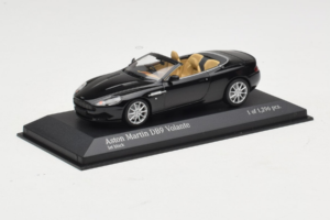 Aston Martin DB9 Cabriolet Zwart Minichamps 1:43 400137330 Metaal — afbeelding 2 van 4