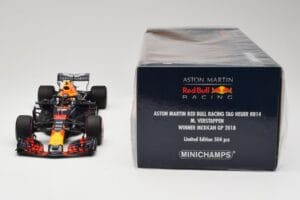 Aston Martin Red Bull Racing RB14 Tag Heuer #33 M. Verstappen Mexican GP 2018 Minichamps 1:18 110181933 Metaal — afbeelding 6 van 6