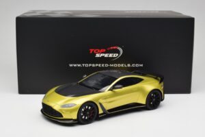 Aston Martin V12 Vantage Final Edition Cosmopolitan Yellow TopSpeed 1:18 TS0453 Metaal — afbeelding 6 van 6