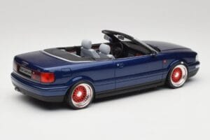 Audi 80 B4 Cabriolet Ming Blauw Metallic Custom Wheels Otto 1:18 OT806-C Hars — afbeelding 2 van 6