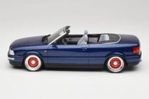Audi 80 B4 Cabriolet Ming Blauw Metallic Custom Wheels Otto 1:18 OT806-C Hars — afbeelding 3 van 6