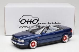 Audi 80 B4 Cabriolet Ming Blauw Metallic Custom Wheels Otto 1:18 OT806-C Hars — afbeelding 6 van 6