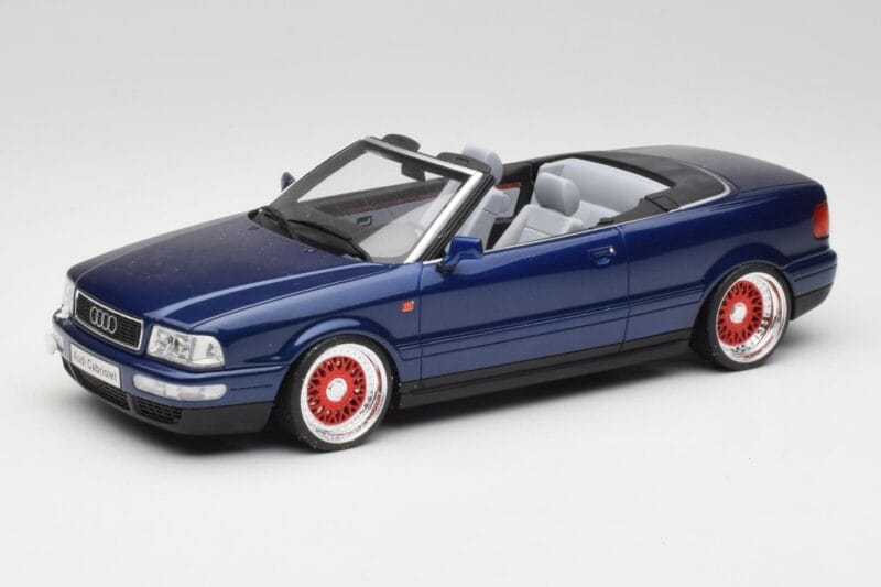 Audi 80 B4 Cabriolet Ming Blauw Metallic Custom Wheels Otto 1:18 OT806-C Hars