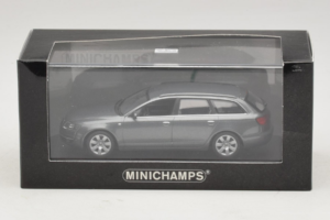 Audi A6 C6 Avant Grey Metallic Minichamps 1:43 400013011 Metaal — afbeelding 5 van 5