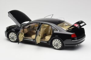 Audi A8 D3 W12 Zwart Kyosho 1:18 09212BK Metaal — afbeelding 5 van 8