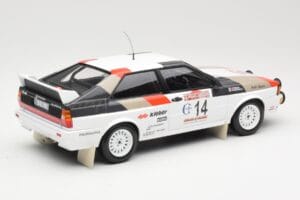 Audi Quattro #14 M. Mouton / F. Pons Winners Rally Sanremo 1981 Minichamps 1:18 155811114 Metaal — afbeelding 2 van 6