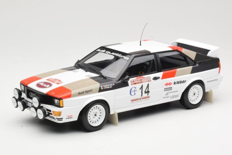 Audi Quattro #14 M. Mouton / F. Pons Winners Rally Sanremo 1981 Minichamps 1:18 155811114 Metaal