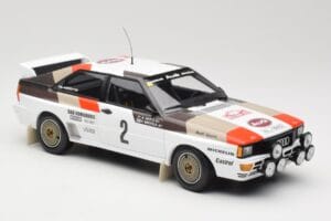 Audi Quattro A1 #2 H. Mikkola / A. Hertz Audi Sport Rally Monte Carlo 1983 Minichamps 1:18 155831102 Metaal — afbeelding 4 van 6