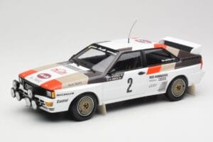 Audi Quattro A1 #2 H. Mikkola / A. Hertz Audi Sport Rally Monte Carlo 1983 Minichamps 1:18 155831102 Metaal