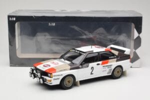 Audi Quattro A1 #2 H. Mikkola / A. Hertz Audi Sport Rally Monte Carlo 1983 Minichamps 1:18 155831102 Metaal — afbeelding 6 van 6