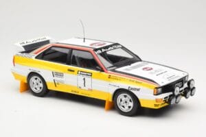 Audi Quattro A2 Audi Sport #1 W. Röhrl / C. Geistdörfer DNF Sanyo Rally of New Zealand 1984 Minichamps 1:18 155841101 Metaal — afbeelding 4 van 6