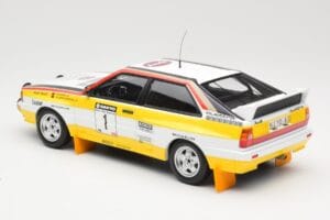 Audi Quattro A2 Audi Sport #1 W. Röhrl / C. Geistdörfer DNF Sanyo Rally of New Zealand 1984 Minichamps 1:18 155841101 Metaal — afbeelding 5 van 6