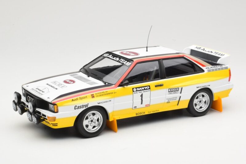 Audi Quattro A2 Audi Sport #1 W. Röhrl / C. Geistdörfer DNF Sanyo Rally of New Zealand 1984 Minichamps 1:18 155841101 Metaal