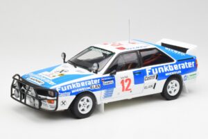 Audi Quattro A2 #12 H. Wittmann / R. Diekmann Safari Rally 1984 Sun Star 1:18 4246 Metaal
