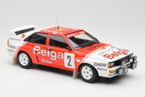 Audi Quattro A2 #2 B. Waldegård / H-T. Thorszelius Belga Team Winners Boucles de Spa 1985 Minichamps 1:18 155851102 Metaal — afbeelding 4 van 6