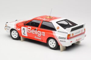 Audi Quattro A2 #2 B. Waldegård / H-T. Thorszelius Belga Team Winners Boucles de Spa 1985 Minichamps 1:18 155851102 Metaal — afbeelding 5 van 6