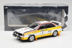 Audi Quattro A2 #3 S. Blomqvist / B. Cederberg Audi Sport Winners Sanyo Rally of New Zealand 1984 Minichamps 1:18 155841103 M — afbeelding 6 van 6