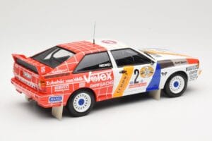 Audi Quattro A2 Schmidt Motorsport #2 H. Demuth / W. Lux Winners Hunsrück Rally 1984 Minichamps 1:18 155841102 Metaal — afbeelding 2 van 6