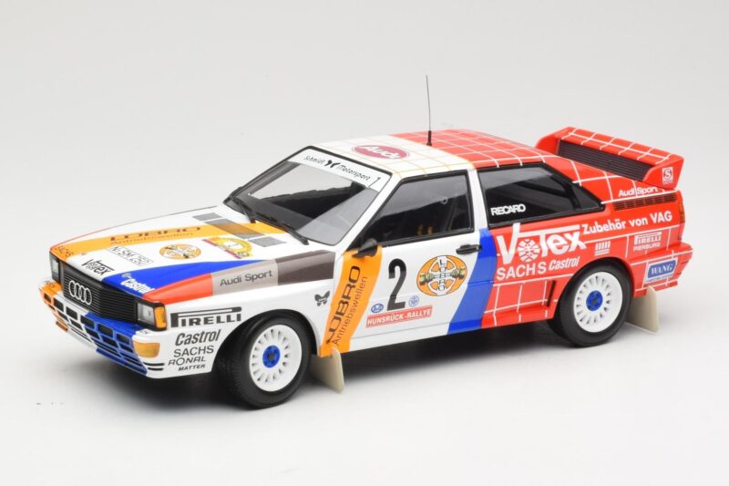 Audi Quattro A2 Schmidt Motorsport #2 H. Demuth / W. Lux Winners Hunsrück Rally 1984 Minichamps 1:18 155841102 Metaal