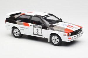 Audi Quattro #3 H. Mikkola / A. Hertz Rally Finland 1982 IXO 1:18 18RMC094A Metaal — afbeelding 4 van 6