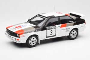 Audi Quattro #3 H. Mikkola / A. Hertz Rally Finland 1982 IXO 1:18 18RMC094A Metaal