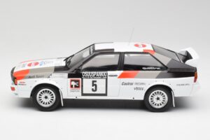 Audi Quattro #5 H. Mikkola / A. Hertz 1000 Lakes Rally 1982 IXO 1:18 18RMC094B Metaal — afbeelding 3 van 6