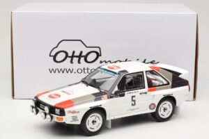 Audi Quattro Sport S1 #5 J. Buffum / N. Wilson Olympus Rally 1986 Otto 1:18 OT1159 Hars — afbeelding 6 van 6