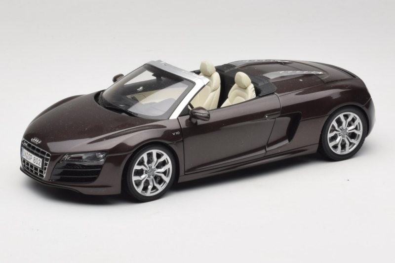 Audi R8 5.2 Spyder Teak Brown Kyosho 1:18 5010918525 Metaal
