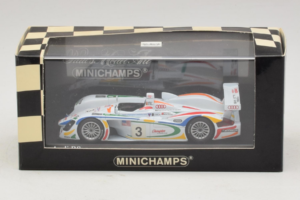 Audi R8 LMP #3 J. Herbert / R. Kelleners 24 Hours of Le Mans 2001 Minichamps 1:43 400010903 Metaal — afbeelding 5 van 5