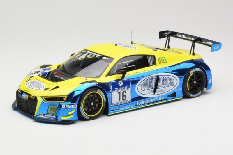 Audi R8 LMS #16 Twin Busch R. Rast / K. Busch 24h Nurburgring 2016 Minichamps 1:18 155161116 Metaal