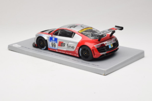 Audi R8 LMS #99 F. Biela / P. Kaffer / M. Fässler / M. Hennerici Phoenix Racing 24 Hours Nürburgring 2009 Spark 1:18 18S041 H — afbeelding 5 van 6