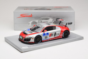 Audi R8 LMS #99 F. Biela / P. Kaffer / M. Fässler / M. Hennerici Phoenix Racing 24 Hours Nürburgring 2009 Spark 1:18 18S041 H — afbeelding 6 van 6