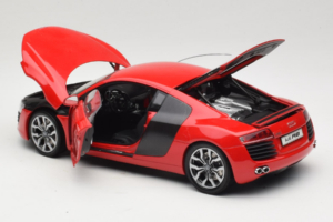 Audi R8 Rood Kyosho 1:18 09213R Metaal — afbeelding 5 van 8