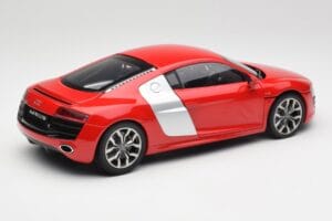Audi R8 V10 Brilliant Rood Kyosho 1:18 09216RR Metaal — afbeelding 3 van 8