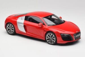 Audi R8 V10 Brilliant Rood Kyosho 1:18 09216RR Metaal — afbeelding 6 van 8