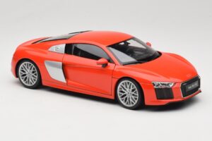 Audi R8 V10 Rood Welly 1:18 18052W Metaal — afbeelding 6 van 8
