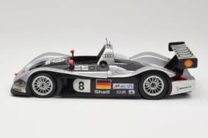Audi R8R LMP #8 F. Biela / E. Pirro / D. Theys 24 Hours of Le Mans 1999 Maisto 1:18 538881 Metaal — afbeelding 4 van 8