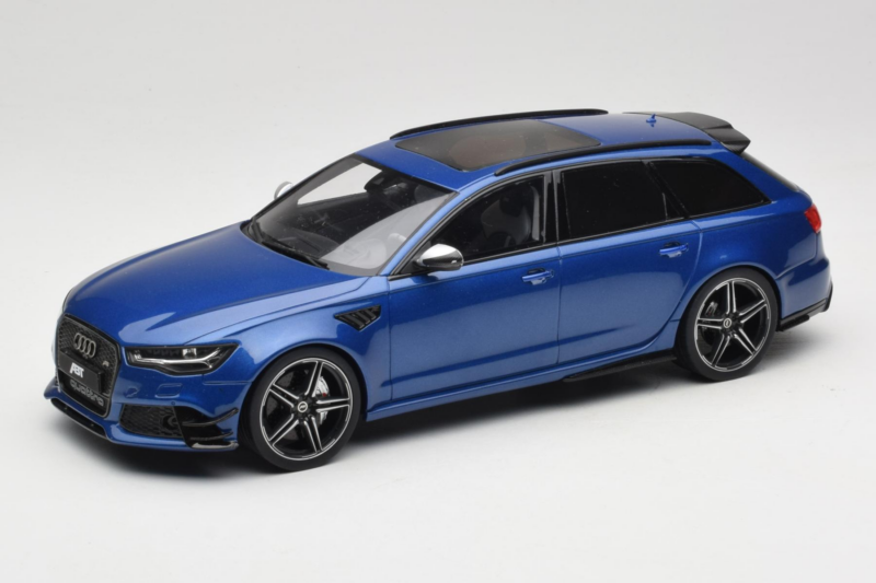 Audi RS6 C7 ABT Performance Avant Blauw Exclusive Edition GT Spirit 1:18 AUDI011 Hars