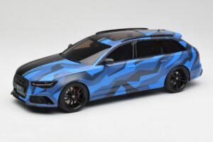 Audi RS6 C7 Avant GMK Blauw & Zwart GT Spirit 1:18 GT799 Hars
