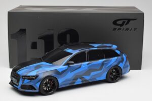 Audi RS6 C7 Avant GMK Blauw & Zwart GT Spirit 1:18 GT799 Hars — afbeelding 6 van 6