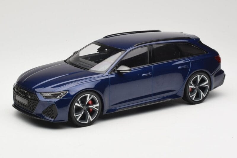 Audi RS6 C8 Avant Blue Metallic Minichamps 1:18 155018011 Metaal