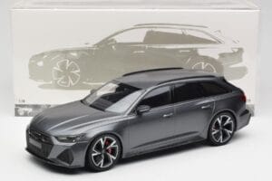 Audi RS6 C8 Avant Matt Grey Minichamps 1:18 155018015 Metaal — afbeelding 6 van 6