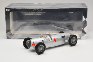Auto Union Typ C #4 A. Varzi 2nd Place Monaco GP 1936 Minichamps 1:18 155361004 Metaal — afbeelding 6 van 6