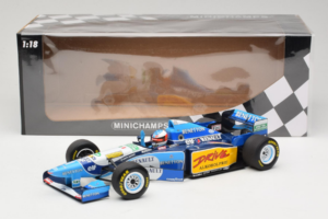 Benetton B195 Renault #1 M. Schumacher Benetton Formula French Grand Prix Winner 1995 Minichamps 1:18 100950001 Metaal — afbeelding 7 van 7