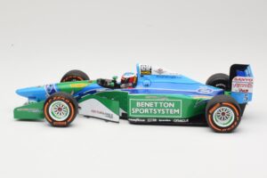 Benetton Ford B194 #5 M. Schumacher Demonstration Run Belgian GP 2017 Minichamps 1:18 510941705 Metaal — afbeelding 3 van 6