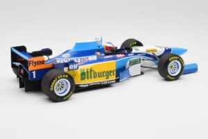 Benetton Renault B195 #1 M. Schumacher Winner Monaco GP 1995 Minichamps 1:18 510952301 Metaal — afbeelding 2 van 6