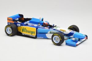 Benetton Renault B195 #1 M. Schumacher Winner Monaco GP 1995 Minichamps 1:18 510952301 Metaal — afbeelding 4 van 6