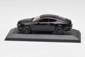 Bentley Continental GT Zwart Met Zwarte Velgen Minichamps 1:43 BENTLEY002 Metaal